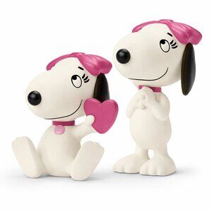 Vintage Authentic Schleich Peanuts Snoopy Set of 2 - Two Belles New w/Tag